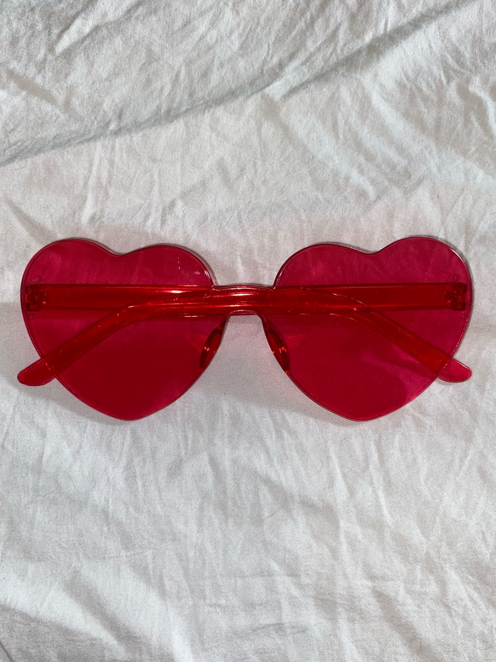 Unisex Red Heart Sunglasses